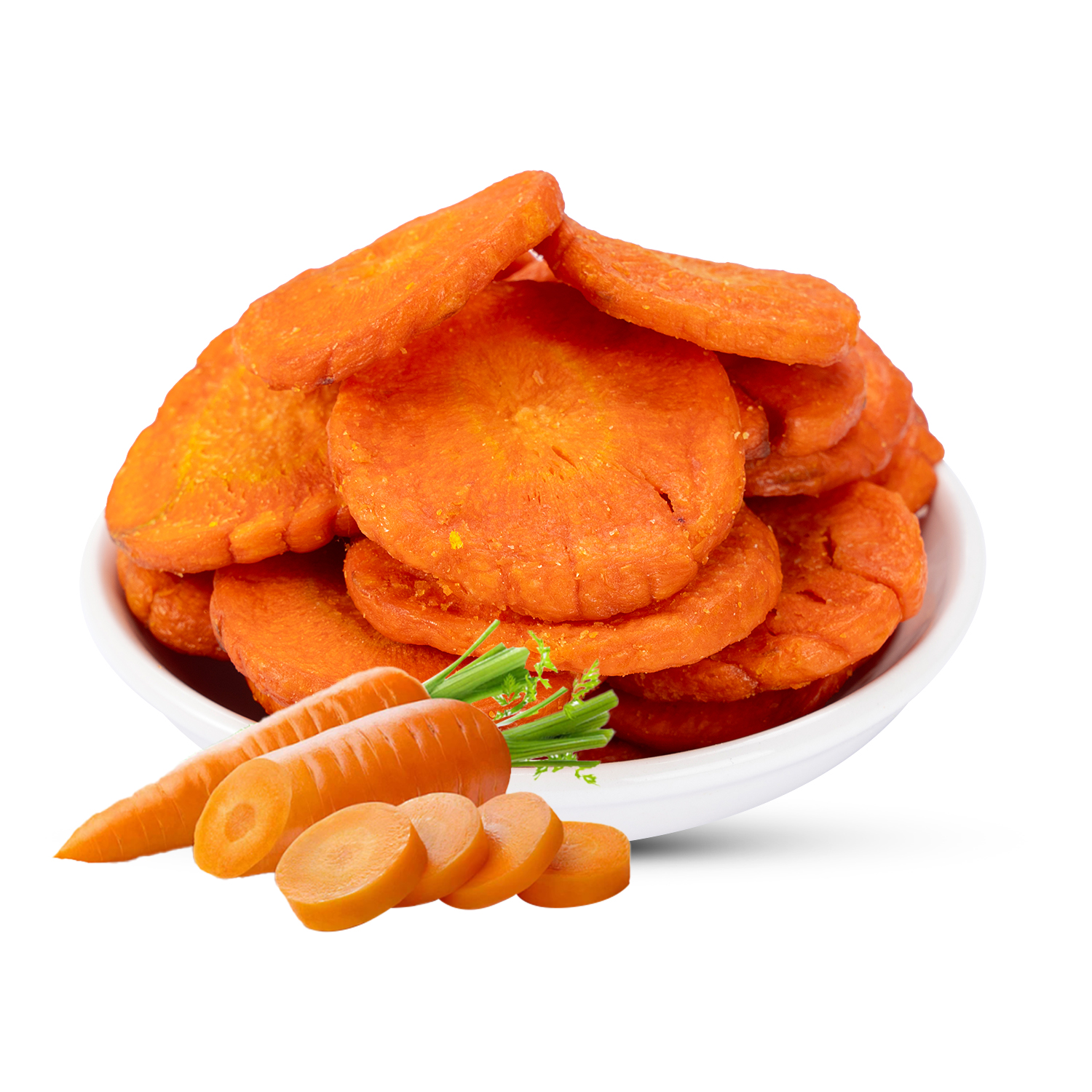 Vacuum Fried Carrot Slices | 10kg Bulk Pack