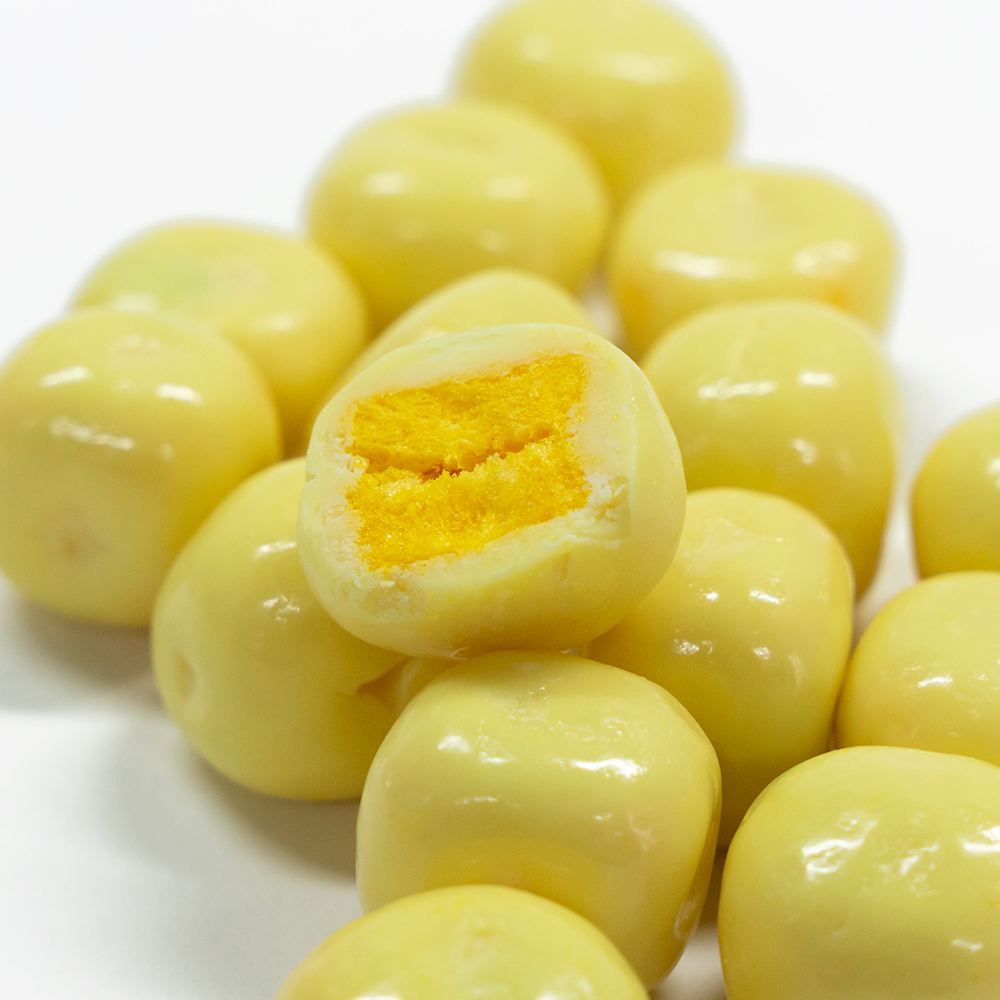 Freeze-Dried Passion Fruit Coated in Lemon Flavored Chocolate | 1kg Bulk Pack