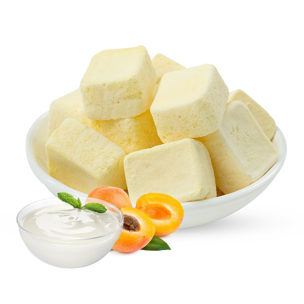 Freeze Dried Yogurt Cube - Yellow Peach Flavor | 3g 1kg Bulk Pack