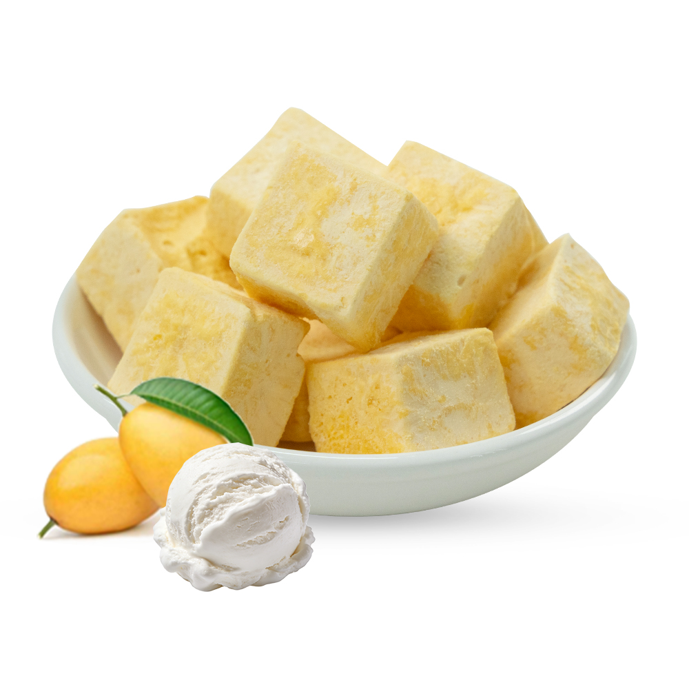 Freeze-Dried Mango Ice Cream Flavor Cubes 1kg Bulk Pack