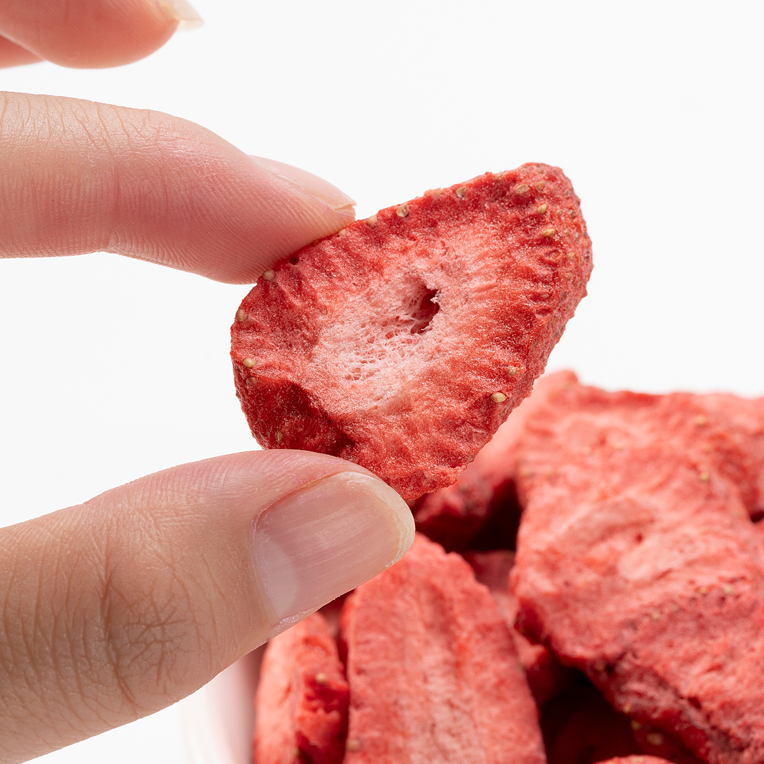 Freeze Dried Strawberry Slice | Sugared 1kg Bulk Pack