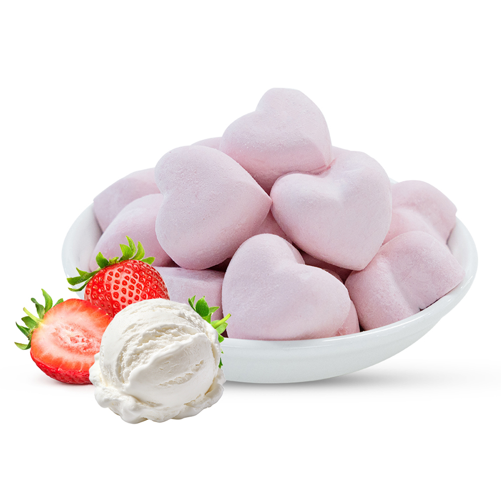 Freeze-Dried Strawberry Ice Cream Flavor Bites | 1kg Bulk Pack