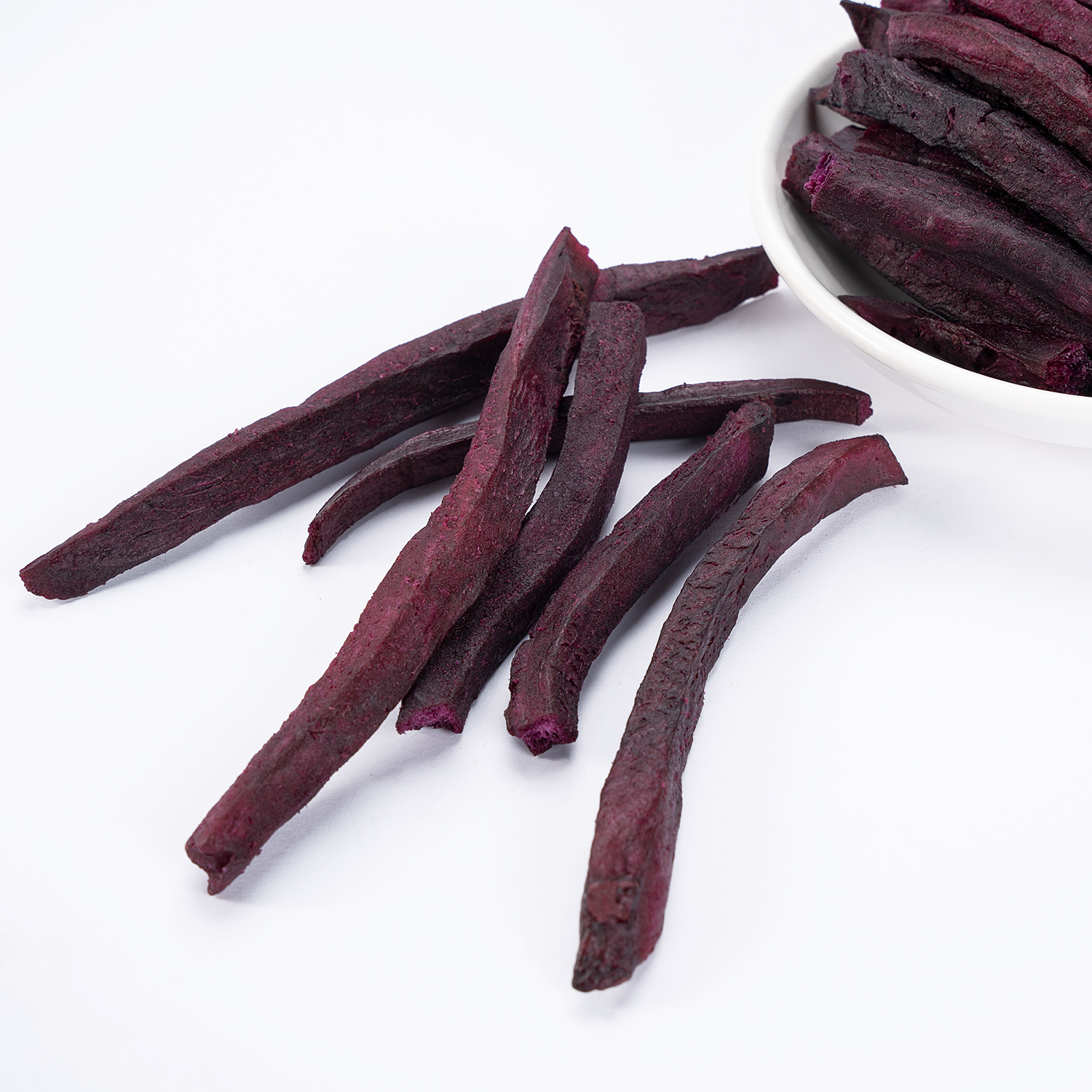 Vacuum Fried Purple Sweet Potato Strips | 10kg Bulk Pack