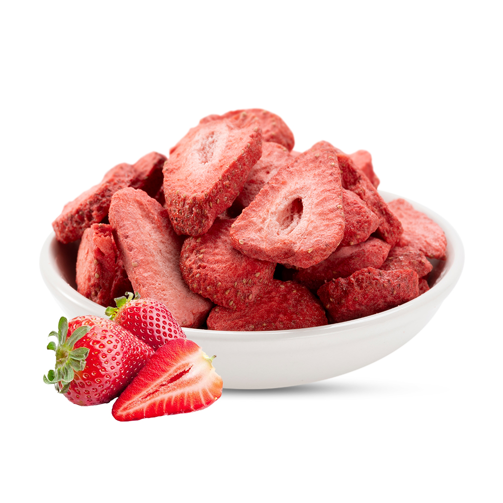 Freeze Dried Strawberry Slice | Sugared 1kg Bulk Pack