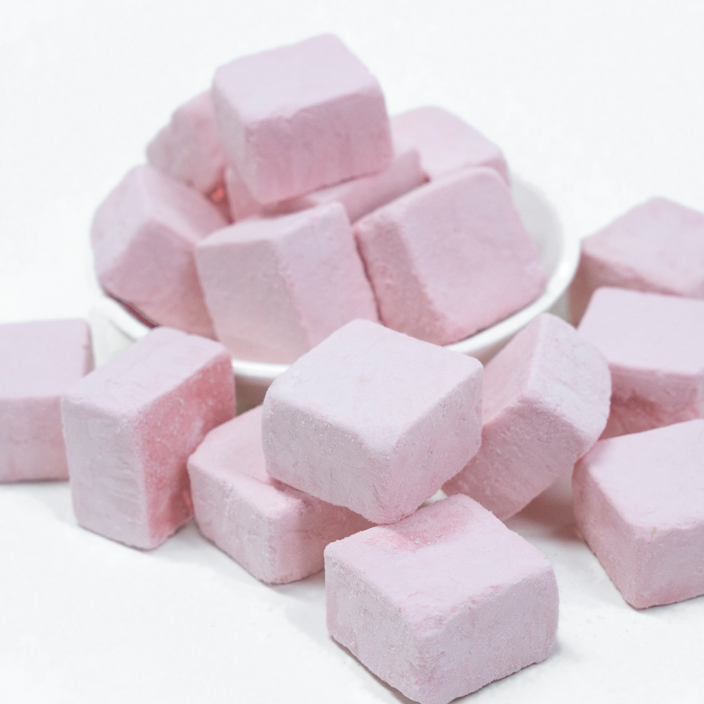 Freeze-Dried Strawberry Ice Cream Flavor Cubes | 1kg Bulk Pack