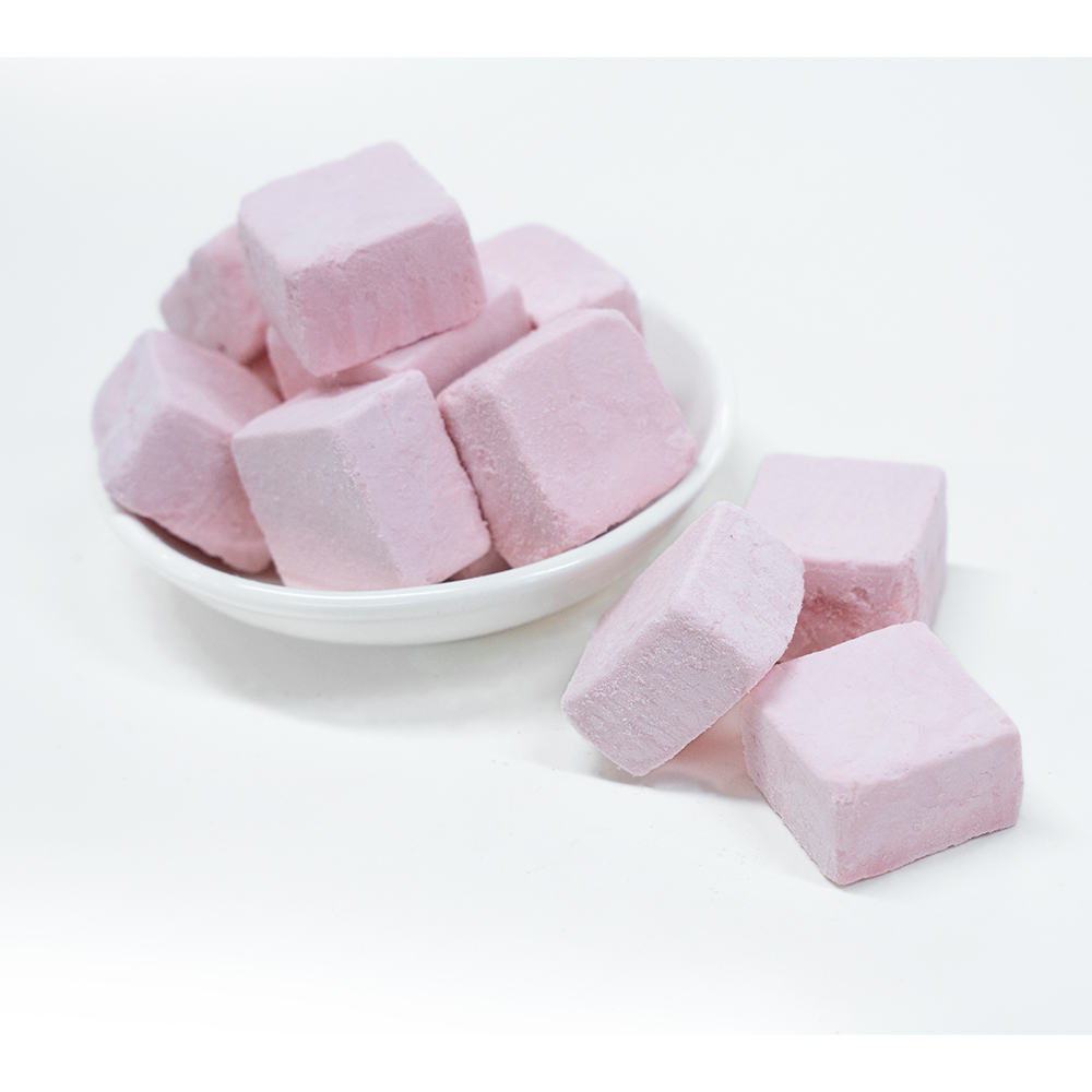 Freeze-Dried Strawberry Ice Cream Flavor Cubes | 1kg Bulk Pack