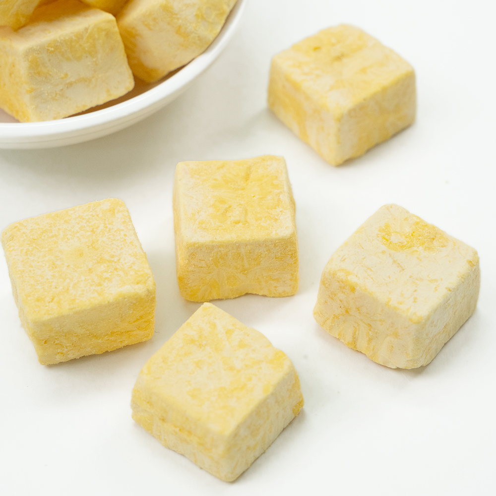 Freeze-Dried Mango Ice Cream Flavor Cubes 1kg Bulk Pack