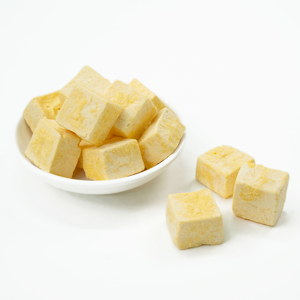 Freeze-Dried Mango Ice Cream Flavor Cubes 1kg Bulk Pack