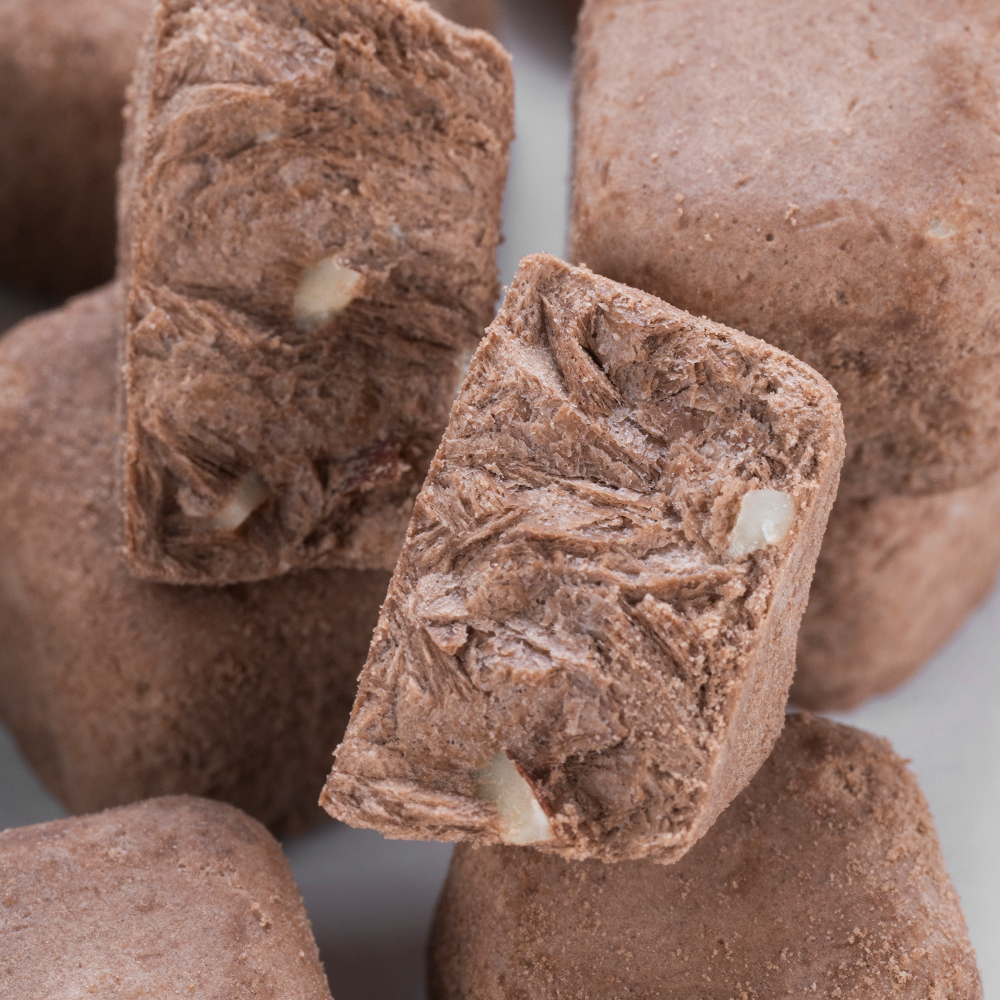 Freeze-Dried Chocolate Almond Flavor Cube | 1kg Bulk Pack