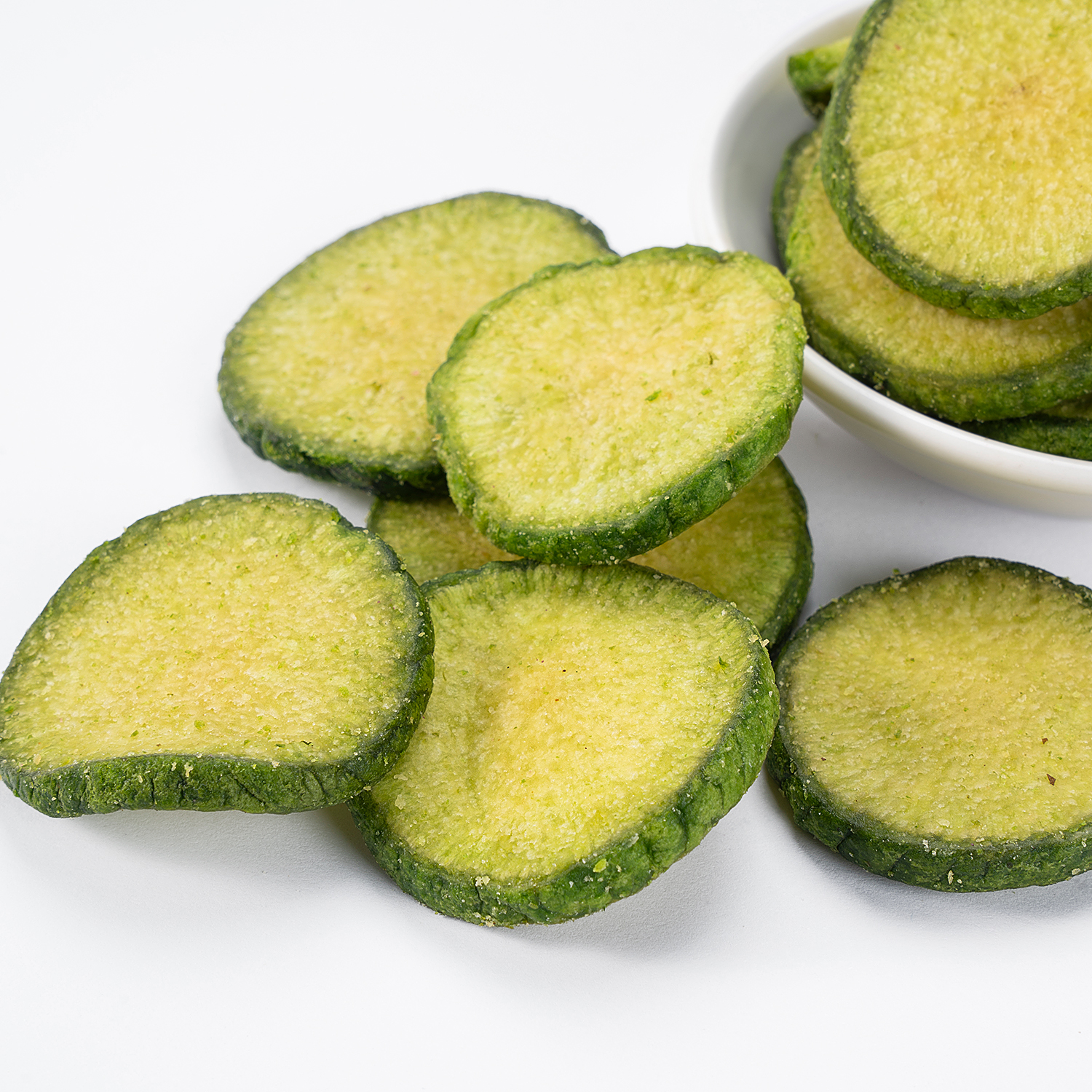 Vacuum Fried Green Radish Slices| 10kg Bulk Pack