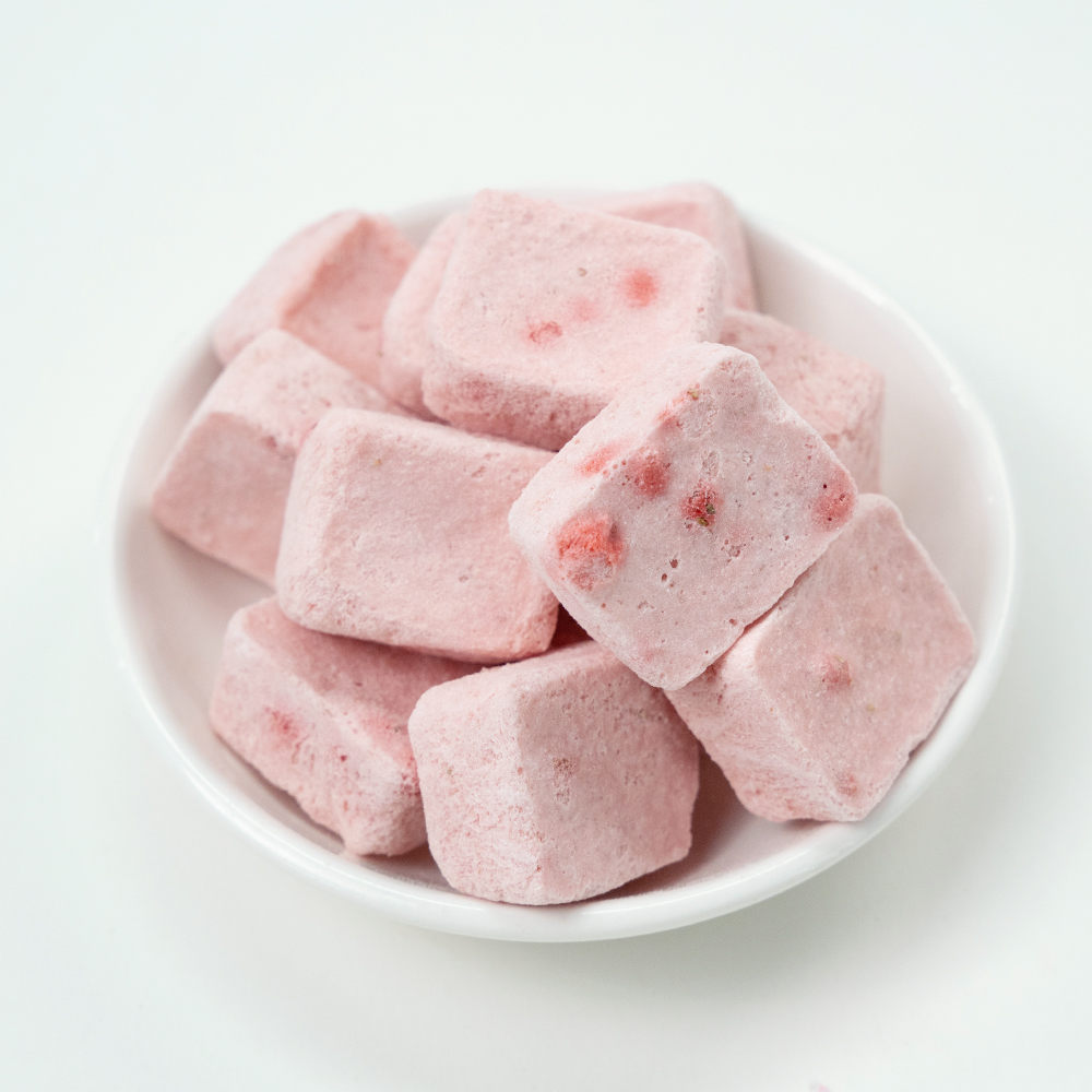 Freeze Dried Yogurt Cube - Strawberry Flavor | 3g 1kg Bulk Pack