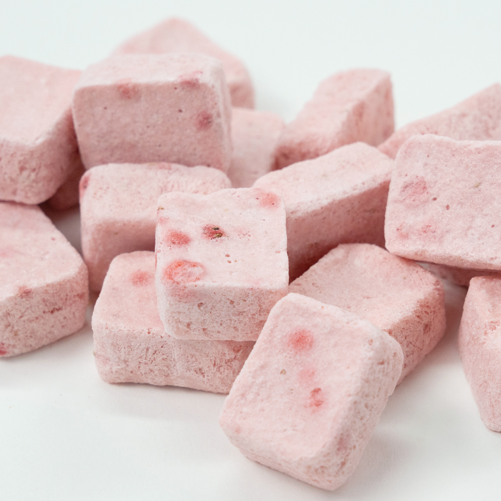 Freeze Dried Yogurt Cube - Strawberry Flavor | 3g 1kg Bulk Pack