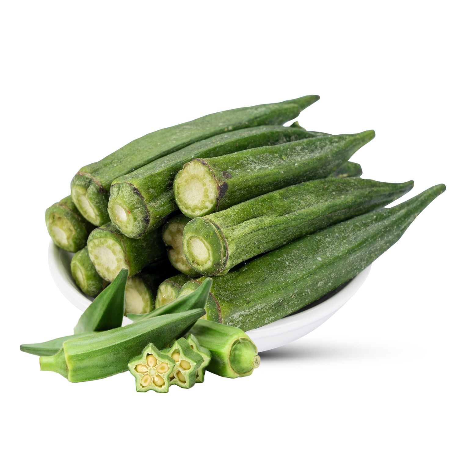 Vacuum Fried Okra Chips | 10kg Bulk Pack| 10kg Bulk Pack