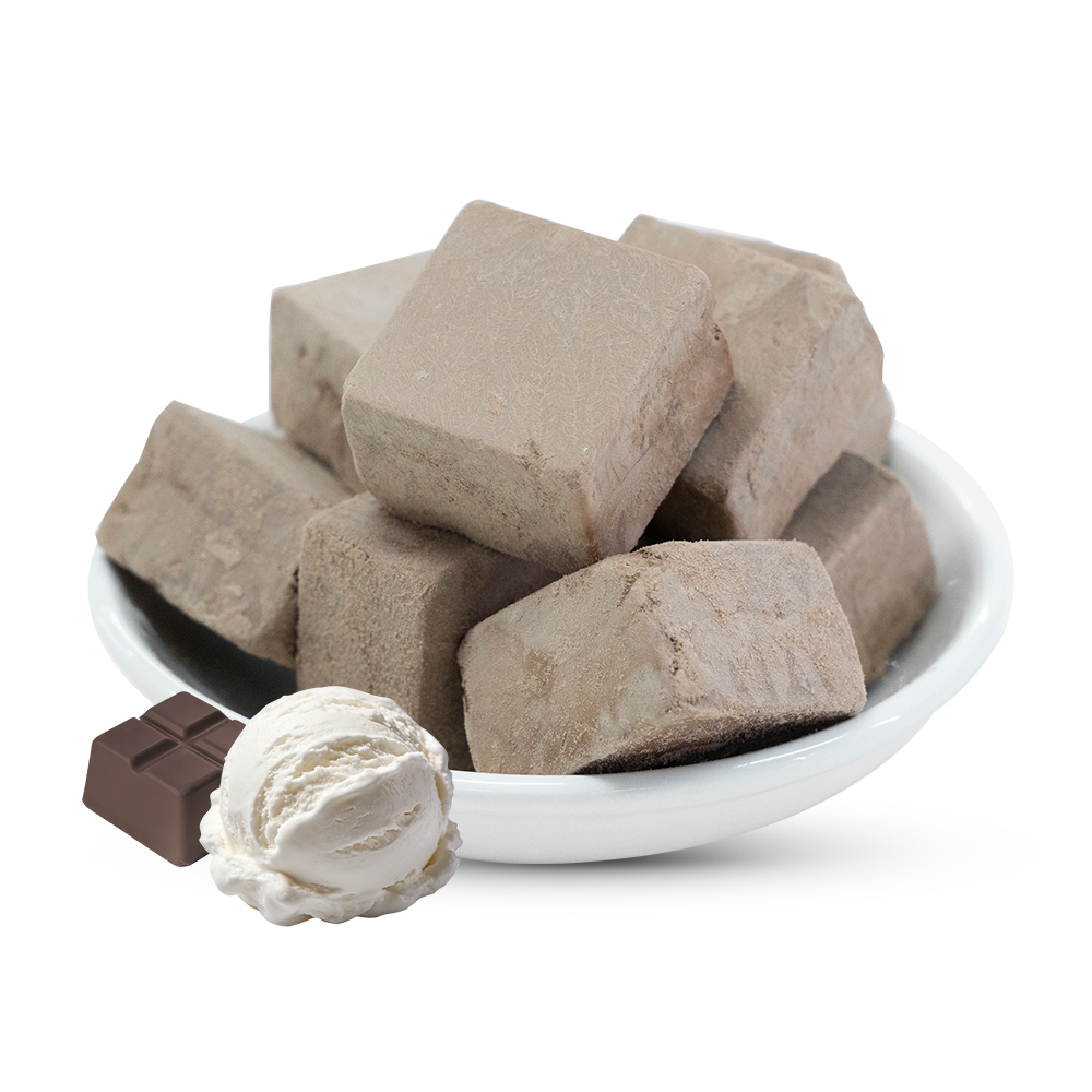 Freeze-Dried Chocolate Ice Cream Flavor Cubes| 1kg Bulk Pack