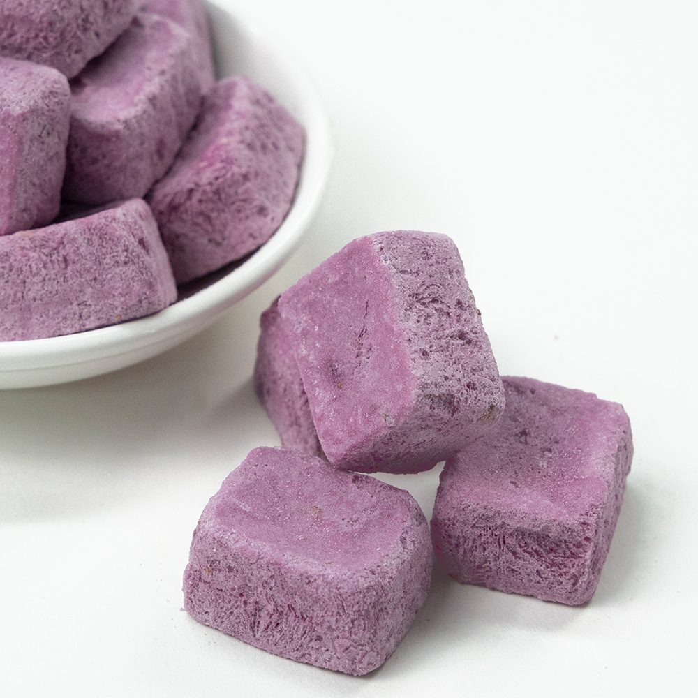 Freeze Dried Yogurt Cube - Blueberry Flavor | 3g 1kg Bulk Pack