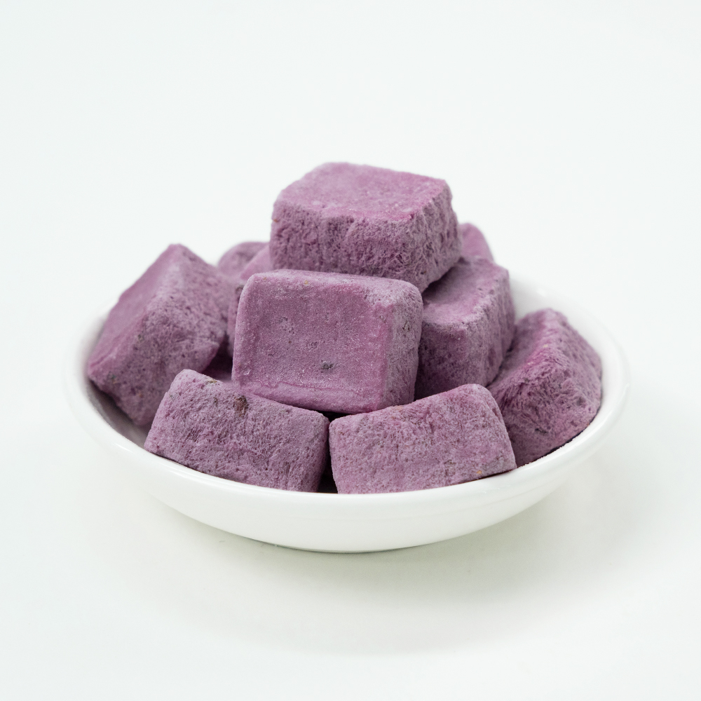 Freeze Dried Yogurt Cube - Blueberry Flavor | 3g 1kg Bulk Pack