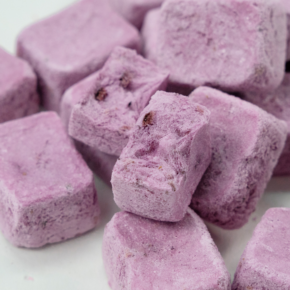 Freeze Dried Yogurt Cube - Blueberry Flavor | 3g 1kg Bulk Pack