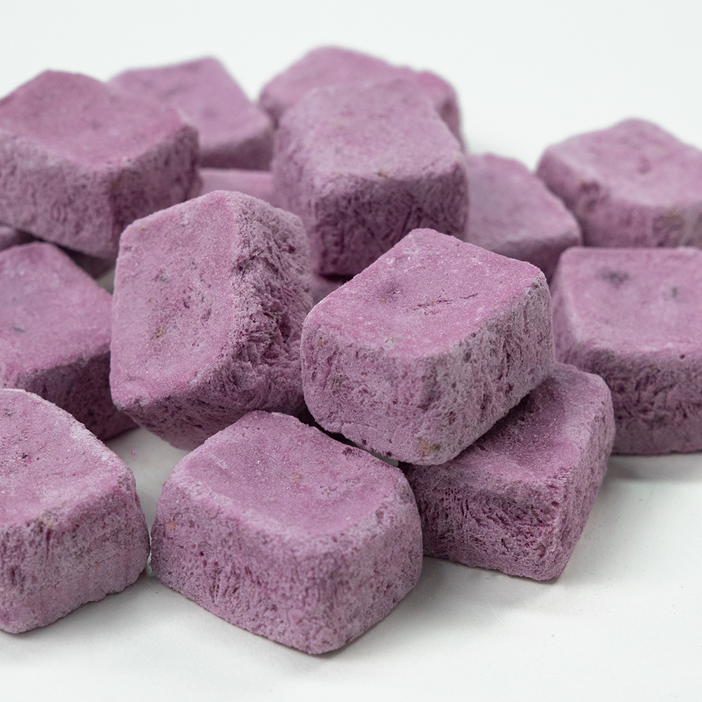 Freeze Dried Yogurt Cube - Blueberry Flavor | 3g 1kg Bulk Pack